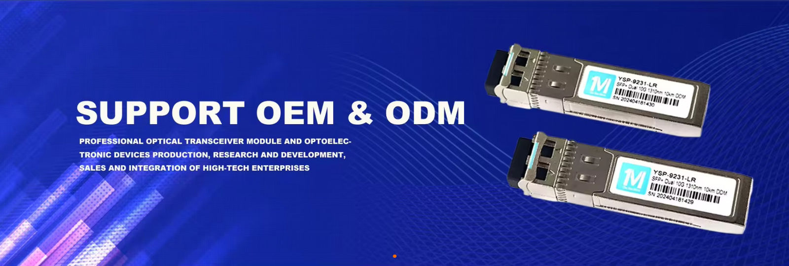 Trasmettitore per moduli a fibra ottica SFP