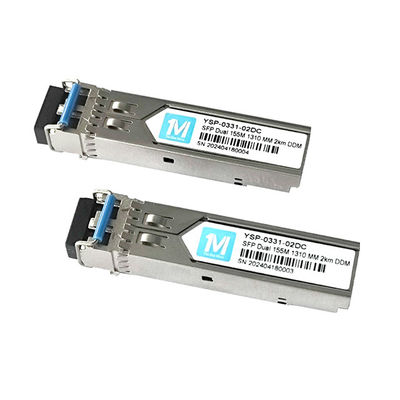 155M Duplex 2km 1310nm LC Connector DDM 100BASE MMF Modulo in fibra ottica Trasmettitore SFP innescabile
