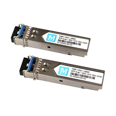 1.25G Duplex 10km Distanza 1310nm LC Connector DDM 1000BASE SMF Fibra ottica Modulo trasmettitore SFP innescabile
