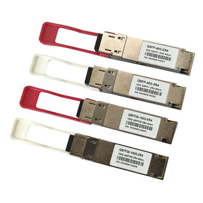100G QSFP28 1310nm 40km ER4 LC Modulo ottico per la rete GPRS QSFP28-100G-ER4 DDM Modulo trasmettitore compatibile
