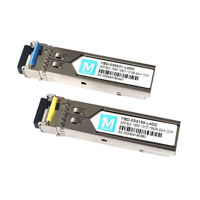 155M BIDI LC Connector Modulo ottico DDM WDM Simplex Modulo trasmettitore SFP per una distanza di trasmissione di 40 km su fibra SMF
