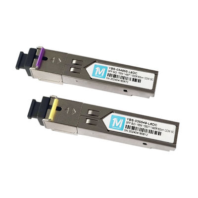 3.3V 155M BIDI 60km 1490nm/1550nmn SC Connector Modulo ottico DDM WDM Simplex Modulo trasmettitore SFP con SDK di rete