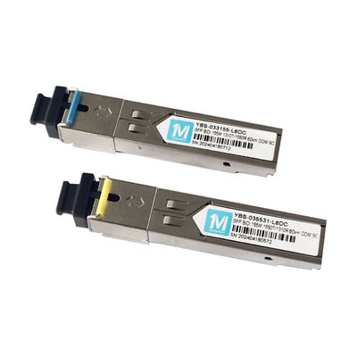155M BIDI 60km 1310nm/1550nm SC Connector DDM WDM Simplex Modulo Ottico Transceiver Modulo SFP per applicazioni Telecom