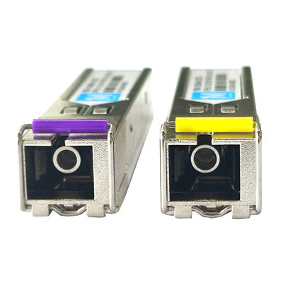 155M BiDi SC 80km 1490nm/1550nm DDM WDM Modulo ottico simplex Trasmettitore modulo SFP con ampia temperatura di funzionamento