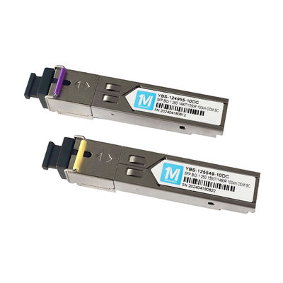 Distanza lunga 1.25G BIDI 100km 1490nm/1550nm SC Connector Modulo ottico DDM WDM Simplex Modulo trasmettitore modulo SFP