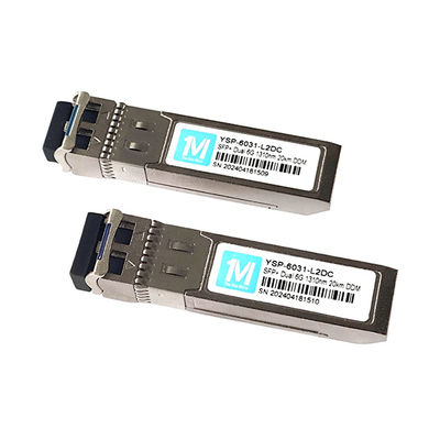 6G SFP 20km 1310nm LC DDM SMF Fibra tipo modulo ottico monomodo per la trasmissione di dati di rete IP