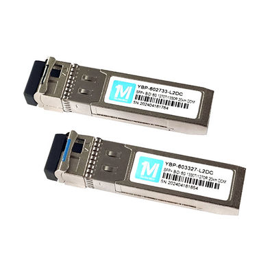 Distanza di 20 km 6G SFP BIDI 1270nm/1330nm WDM LC Connector DDM Transceiver ottico per FTTX Fiber Network Module Network