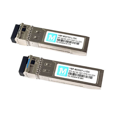 Fibra monomodo 6G SFP BIDI 10km 1270nm/1330nm WDM LC Connector DDM Trasmettitore ottico con trasmissione dati veloce