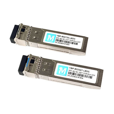6G SFP BIDI 60km connettore WDM LC DDM trasmettitore ottico 1270/1330nm velocità di trasmissione dati 6G modulo trasmettitore in fibra monouso