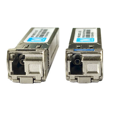 Trasmissione dati ad alta capacità Fibra di tipo SMF 10G SFP BIDI 40km 1270nm/1330nm WDM LC Connector DDM Transceiver ottico