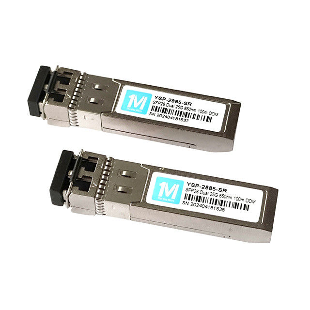 FTTX 25G SFP28 Duplex 100m 850nm LC DDM MMF Multimode VCSEL 25GB SFP28 Modulo Trasmettitore Ottico SFP28 25G SR con 3