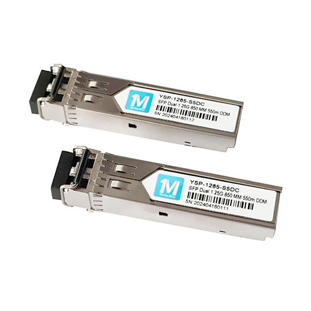 3 1.25G Duplex 550m 850nm LC Connector DDM 1000BASE MMF Modulo in fibra ottica Trasmettitore SFP innescabile