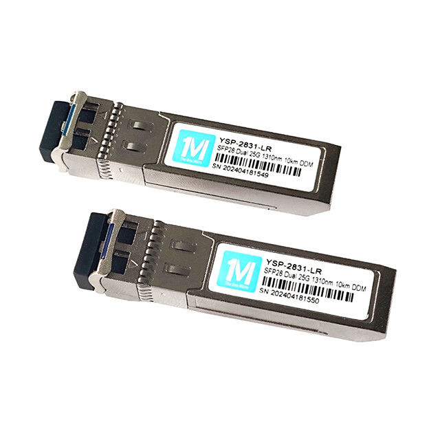 25G SFP28 Duplex 10km 1310nm LC DDM SMF 25GB Modulo ottico Modulo SFP28 monomodo per connessione di rete a lunga distanza
