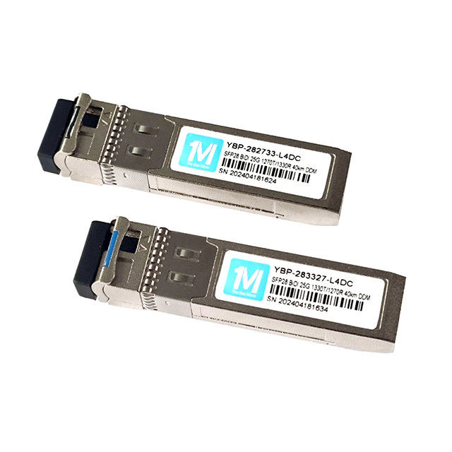 25G SFP28 BIDI WDM Fiber Optical Module 40km 1270nm/1330nm LC Connector Trasmettitore SFP per trasmissione a lunga distanza