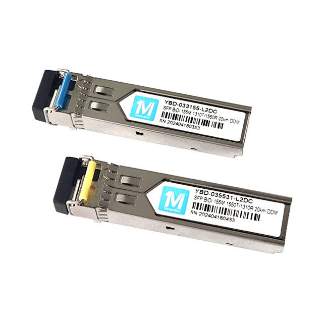 155M BIDI 20km 1310nm/1550nm LC Connector DDM WDM Simplex Modulo Ottico Trasmettitore Modulo SFP FTTX Compatibile