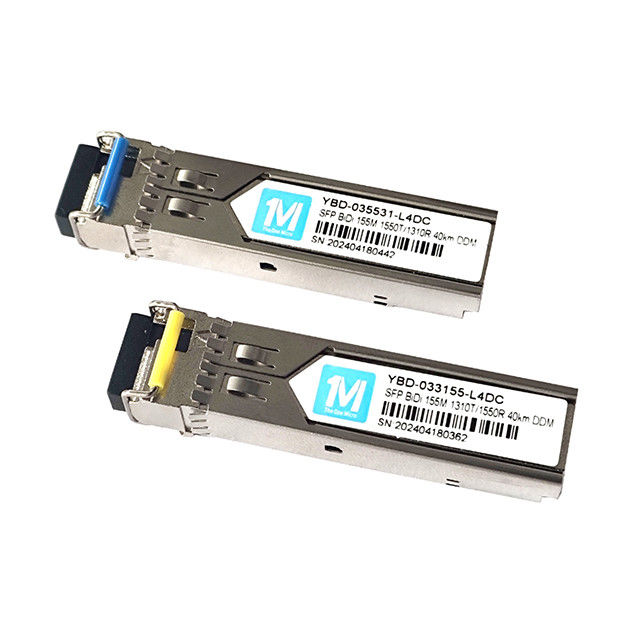 155M BIDI LC Connector Modulo ottico DDM WDM Simplex Modulo trasmettitore SFP per una distanza di trasmissione di 40 km su fibra SMF