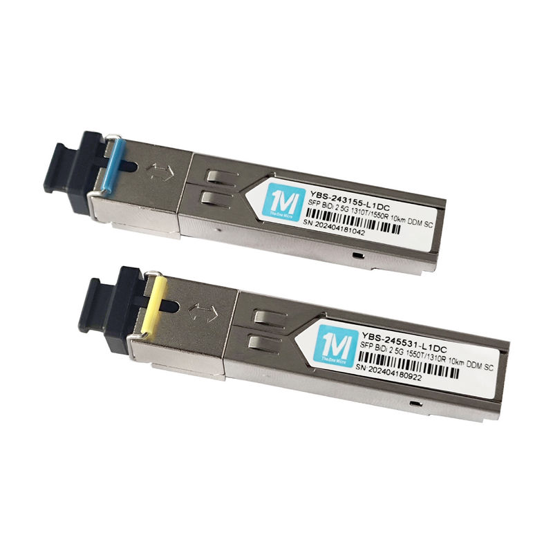 2.5G BIDI 10km 1310nm/1550nm SC Connector Modulo ottico DDM WDM Simplex