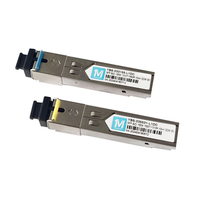 Tipo di fibra SMF 155M BIDI 10km 1310nm/1550nm SC Connector DDM WDM Simplex Optical Module Transceiver SFP per reti FTTX