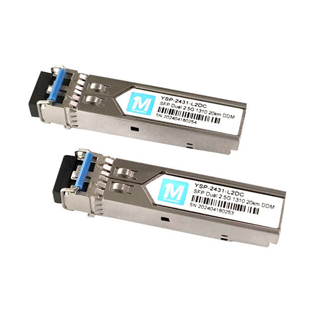 3.3V Duplex 10km 1310nm LC Connector DDM 2500BASE SMF Modulo di fibra ottica SFP trasmettitore SFP
