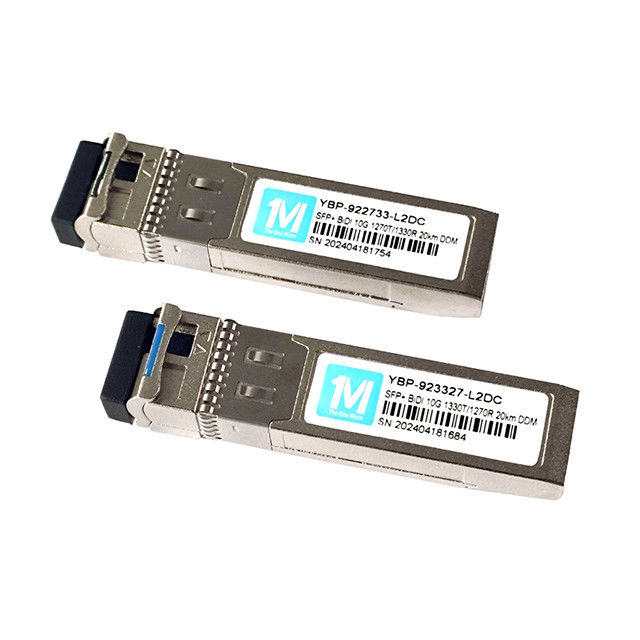 10G SFP BIDI 20km 1270nm/1330nm WDM LC Connector DDM Trasmettitore ottico per velocità Fibra ottica