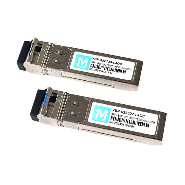 Trasmissione dati ad alta capacità Fibra di tipo SMF 10G SFP BIDI 40km 1270nm/1330nm WDM LC Connector DDM Transceiver ottico