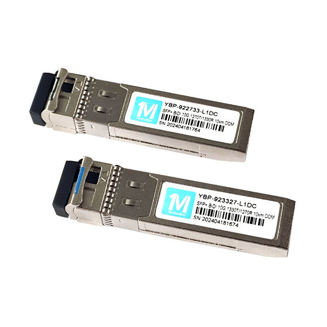 10G SFP BIDI LC Interfaccia DDMI Trasmettitore ottico 10km 1270nm/1330nm WDM LC Connector 10G LR Modulo di fibra monomodo