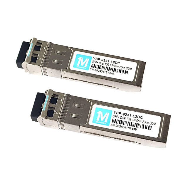 Modulo singolo 10G SFP 20km 1310nm LC DDM SMF Modulo ottico 10GB per infrastrutture FTTX